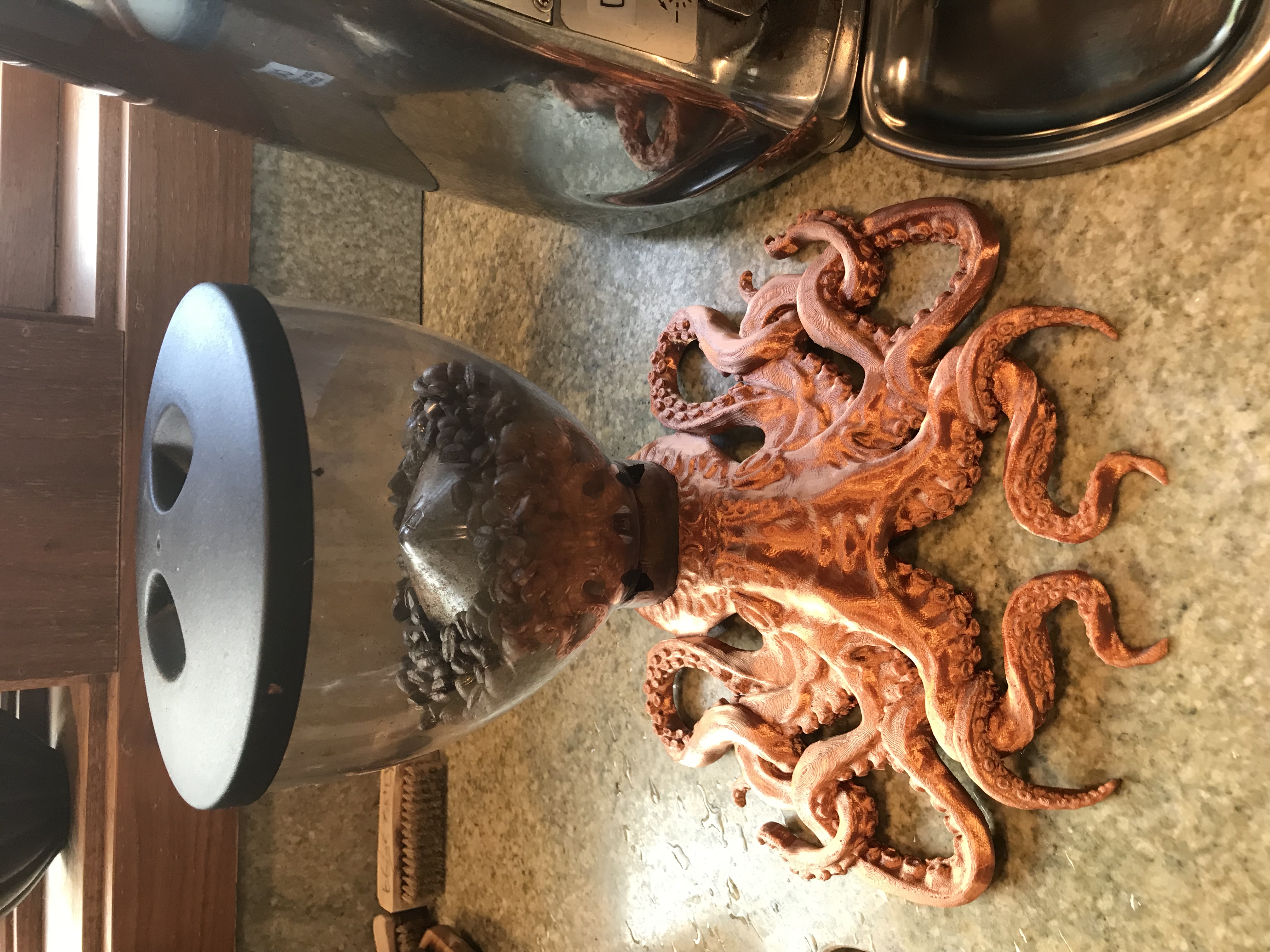 Octopus Coffee Bean Hopper Stand