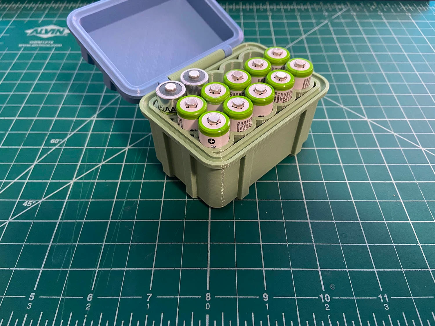 AA Battery Storage Box