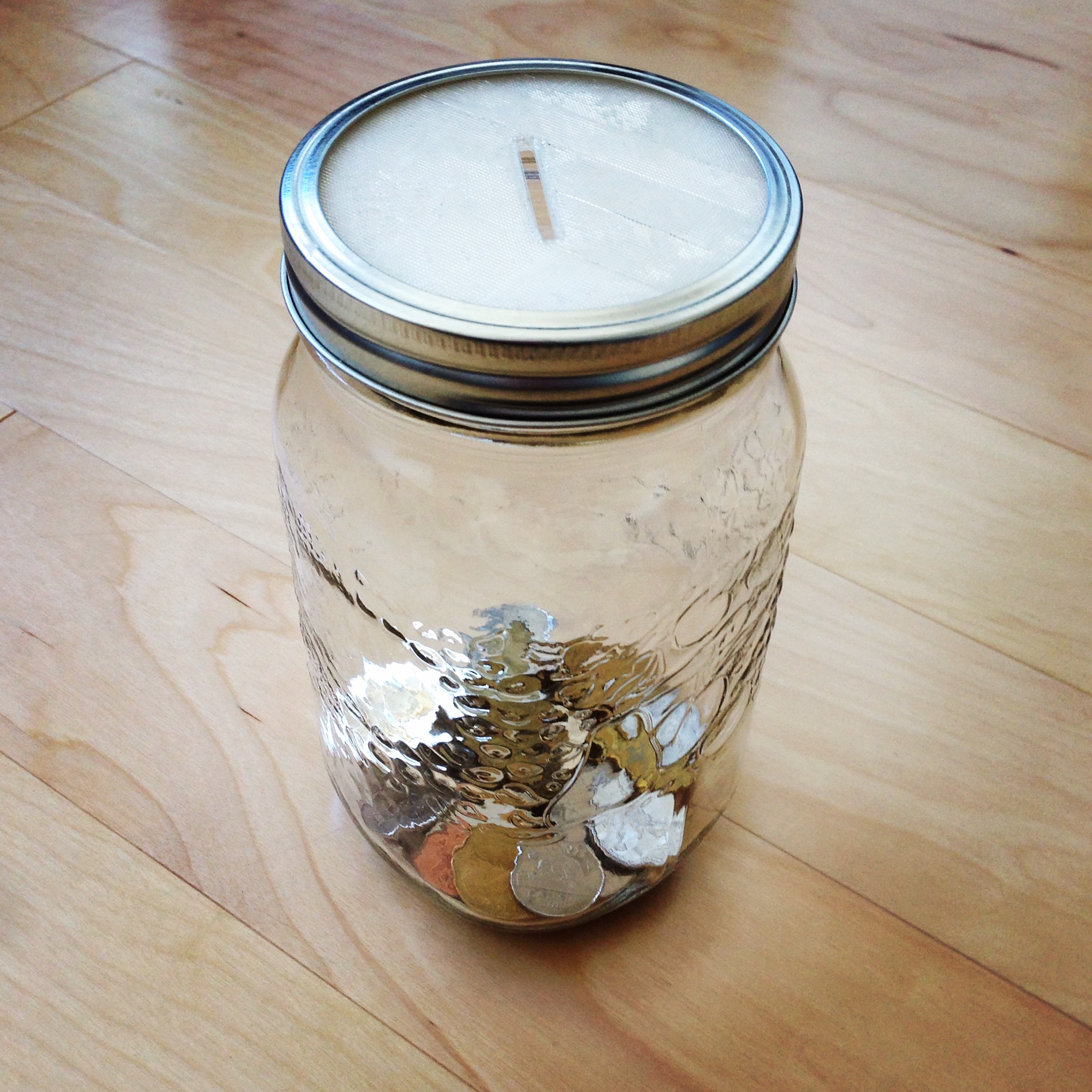 Mason Jar Piggy Bank