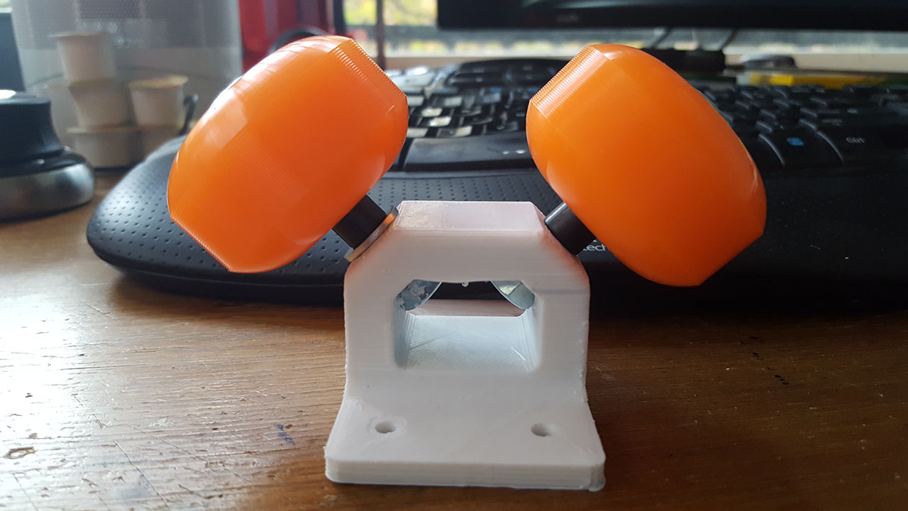 Camera dolly wheel mount for skateboard wheels
