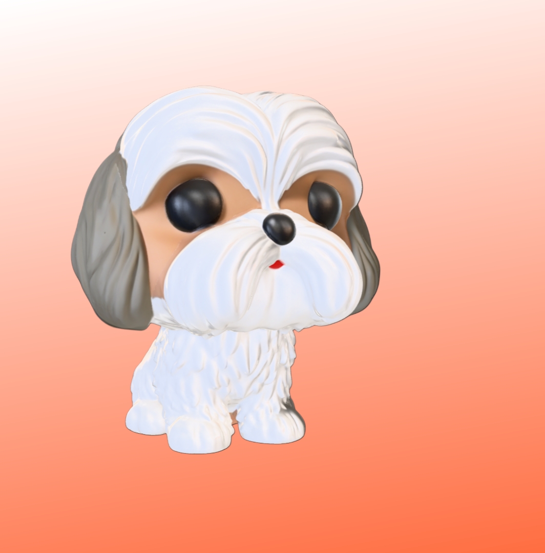 Cute Stylized Dog – Funko Pop Style