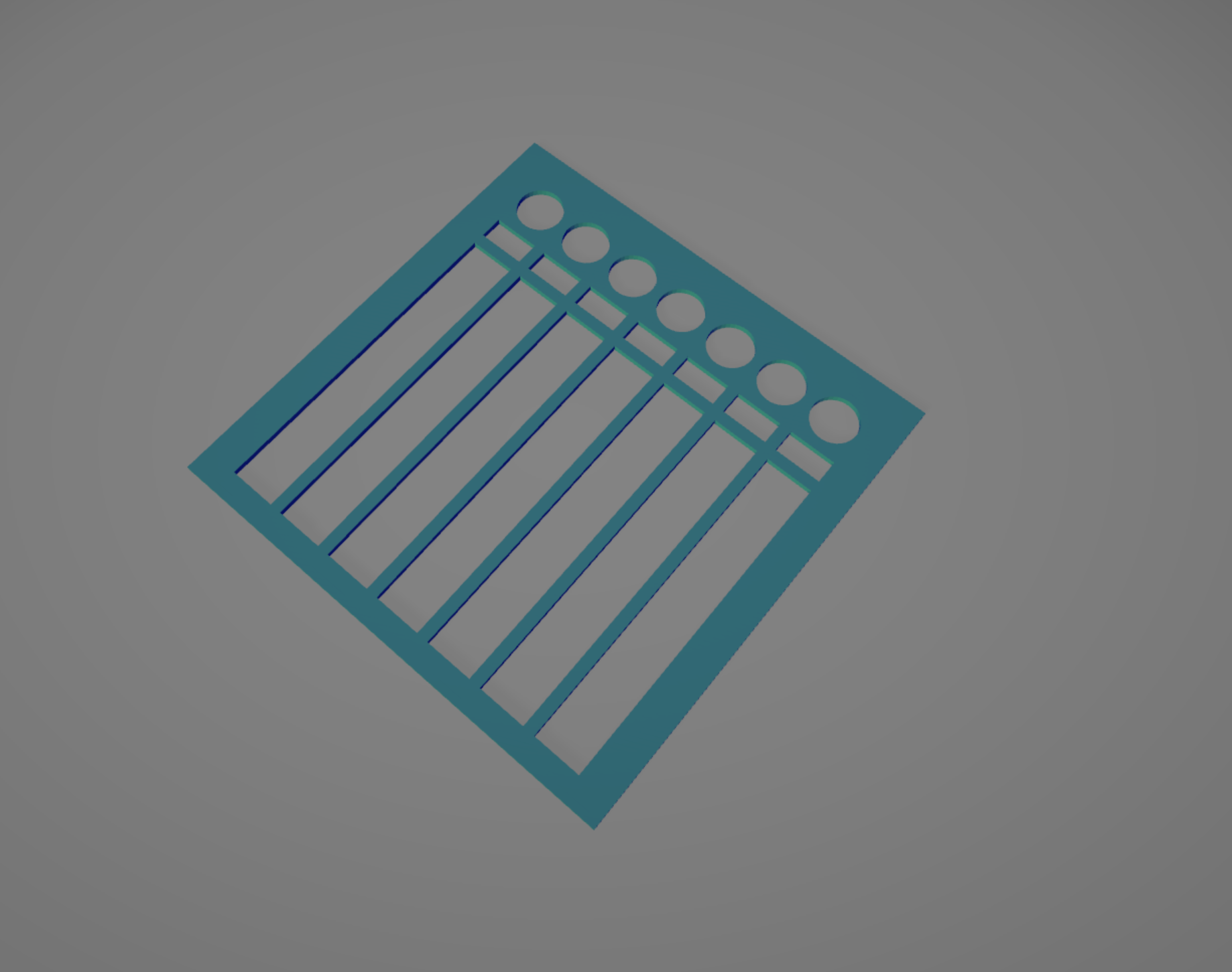 Color swatch and smudge template/stencil