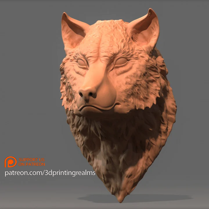 Wolf bust