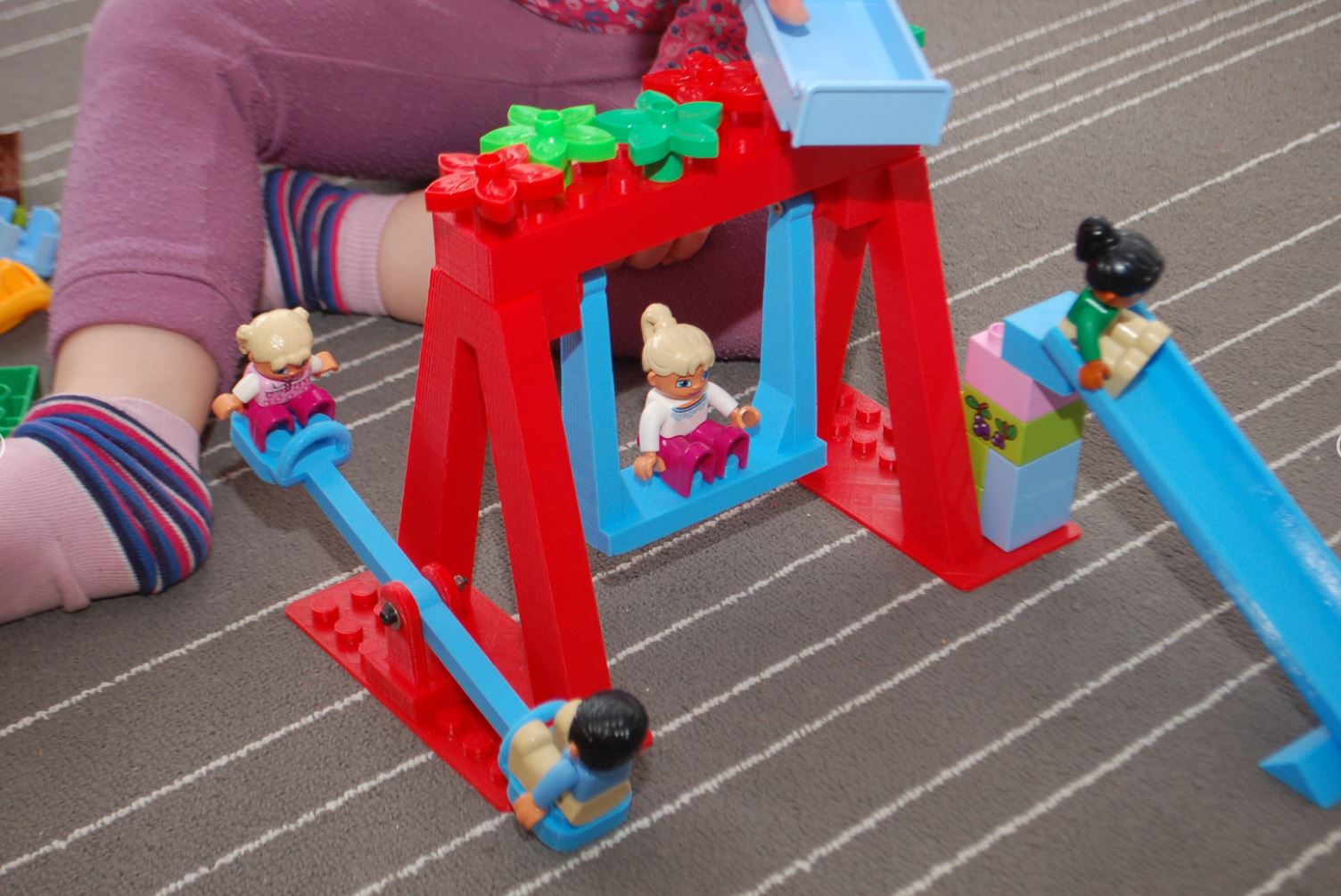 Duplo Playground (Swing, Slide, Seesaw)