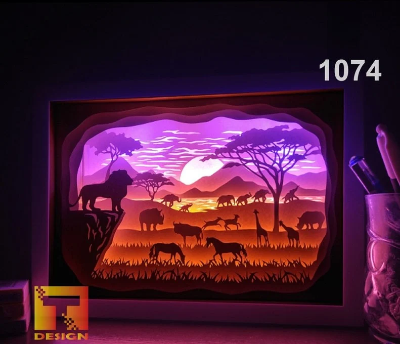 African savannah lightbox