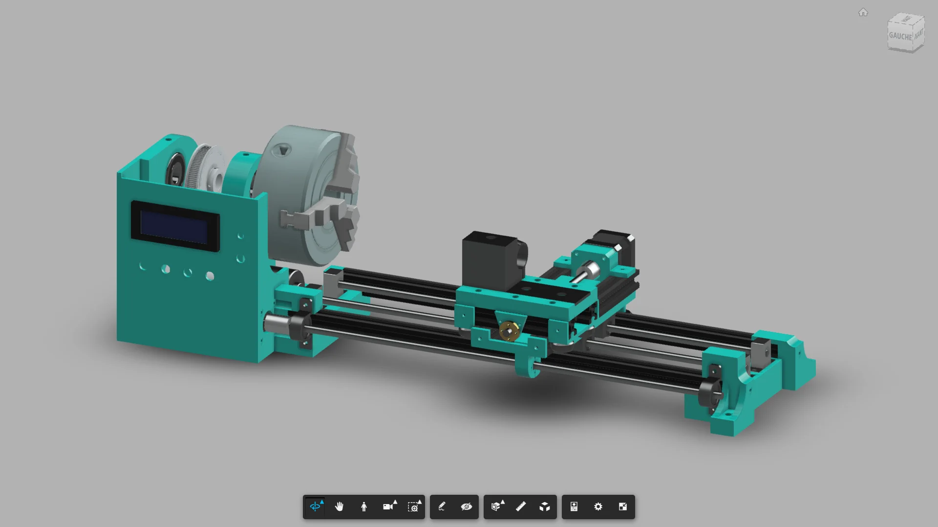 3D Printed Lathe