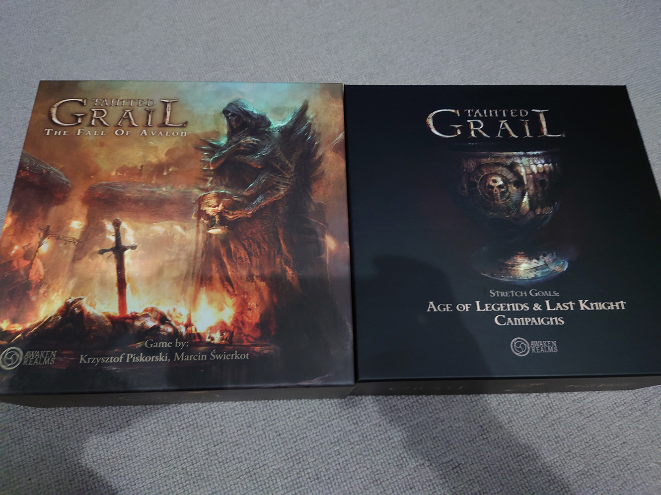 Tainted Grail - The Fall of Avalon inserts for all expansions