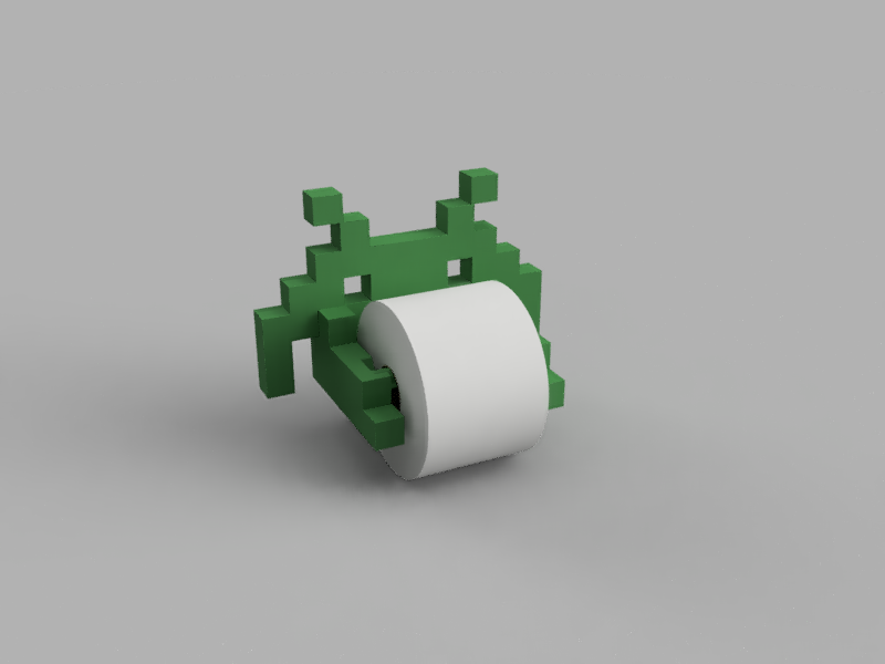 Spaceinvader Toilet paper older