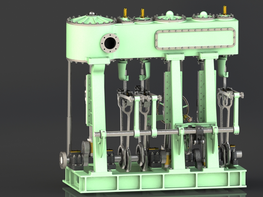 Triple Expansion Marine Steam Engine (The final cut)