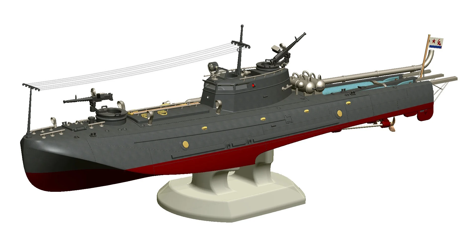 Russian Tupolev G-5 Torpedo Boat – Simplified Single-Piece Version