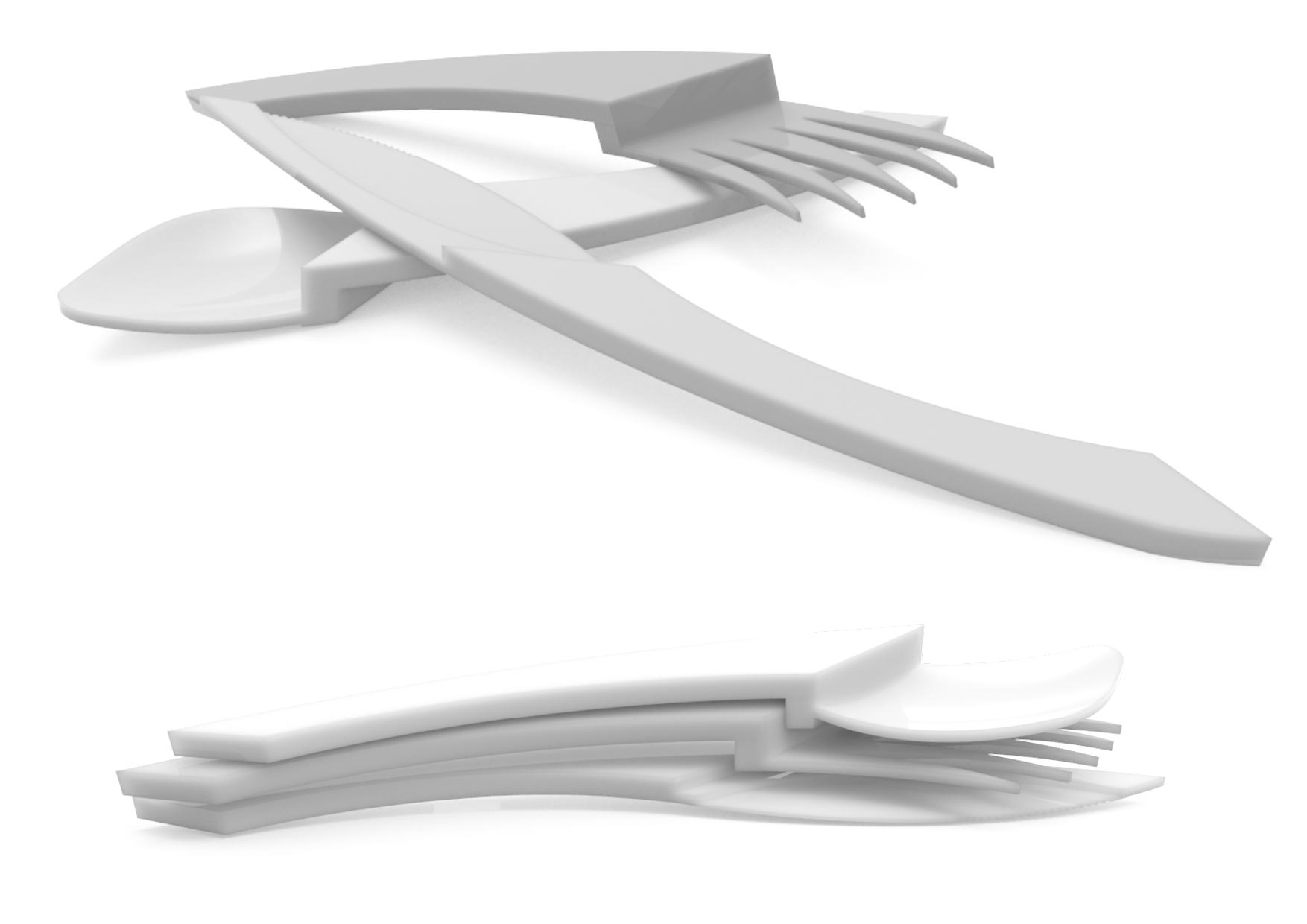 Cubiertos para avión