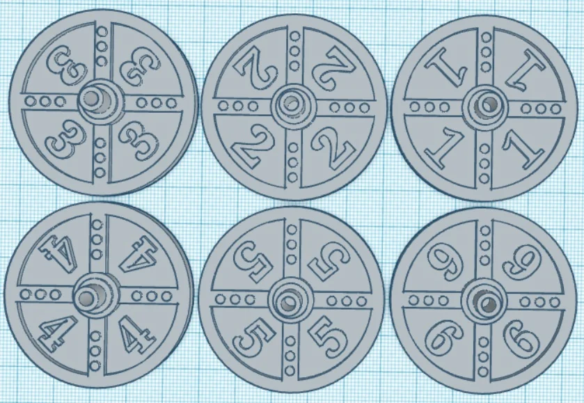 Numbered Objective Flags