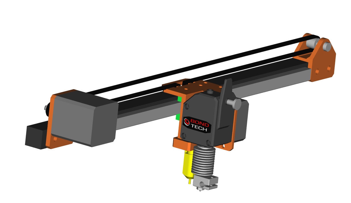 Carriage for MGN12H and Bondtech BMG