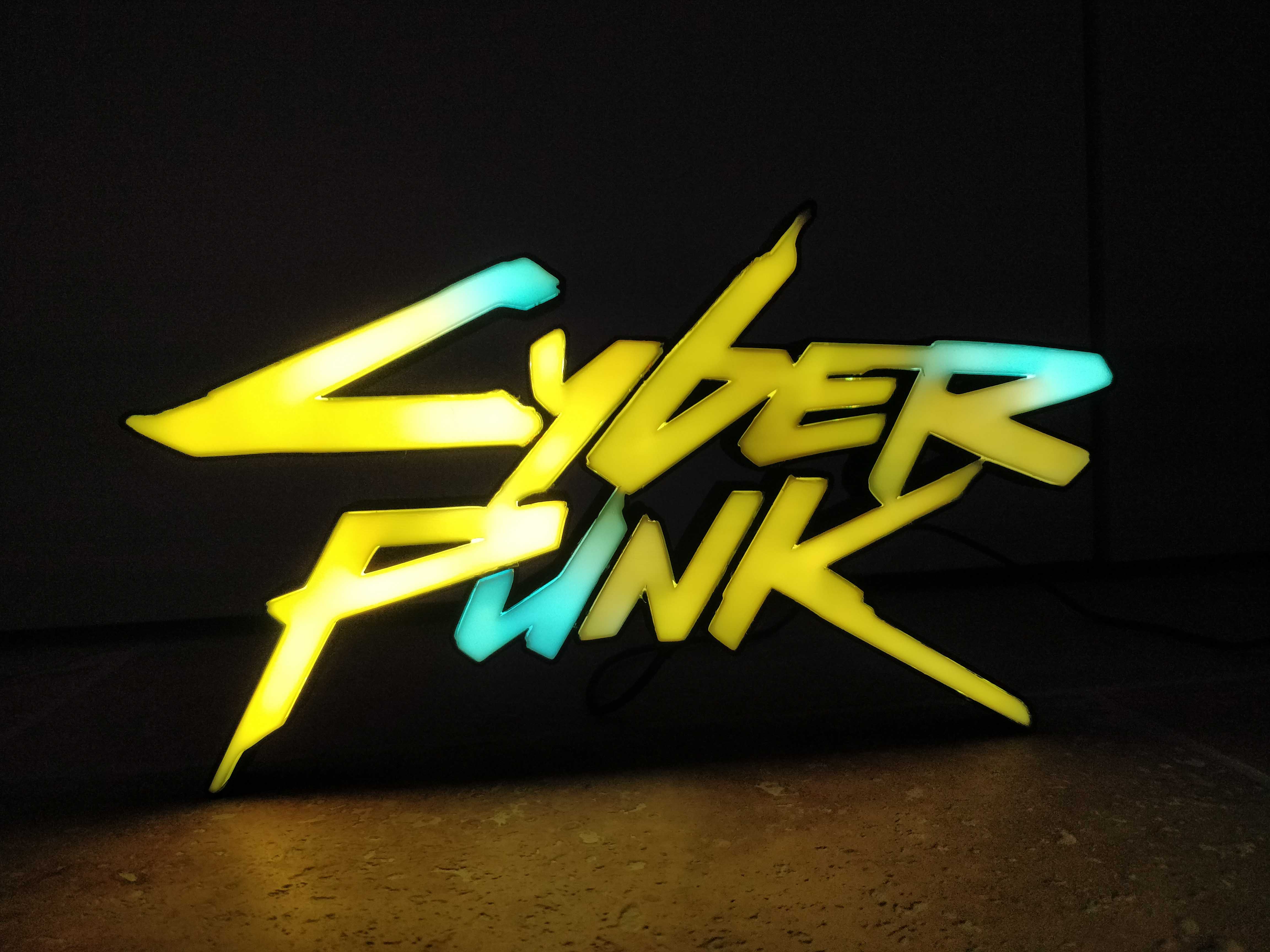 Cyberpunk 2077 WS2812 LED Sign