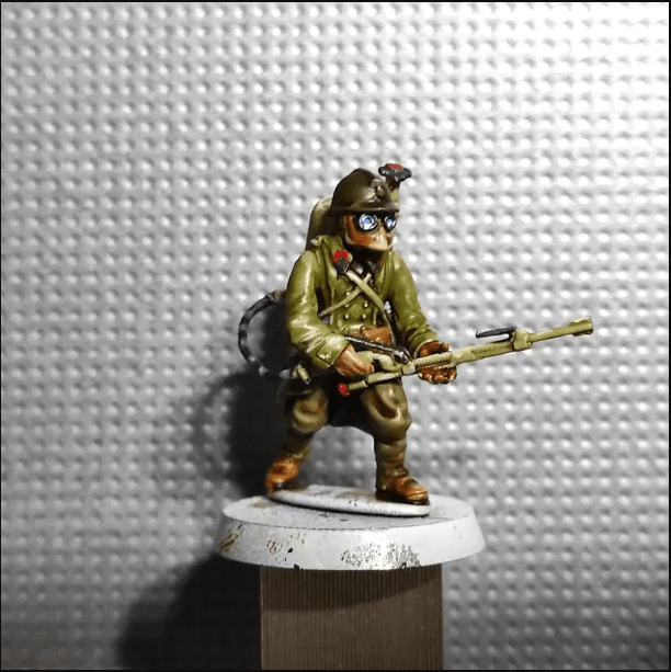 ww2- french equipment -flamethrower+vb launcher (28mm)