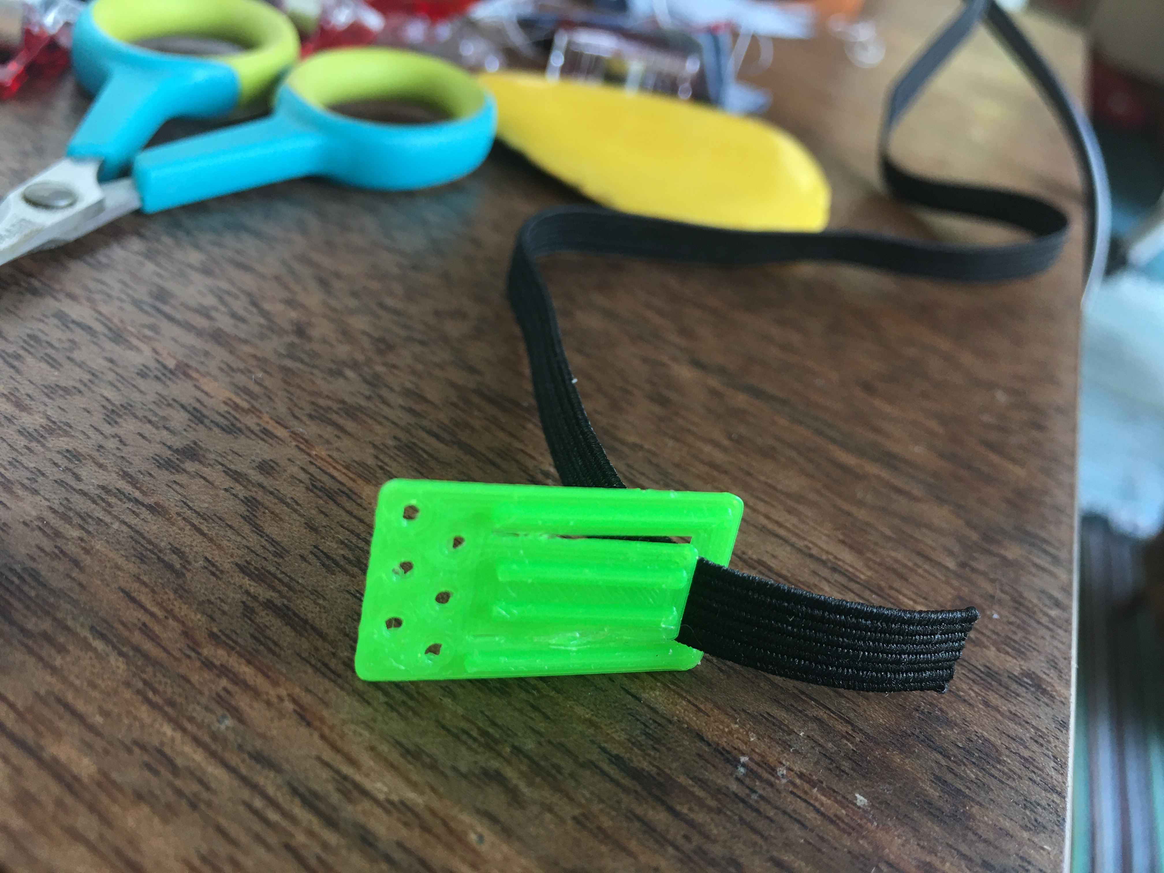 Adjustable Sew-On Elastic Buckle for Face Masks - v1