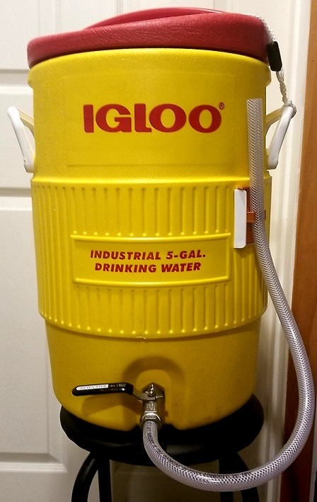 Hose Holder for Igloo Mash Tun