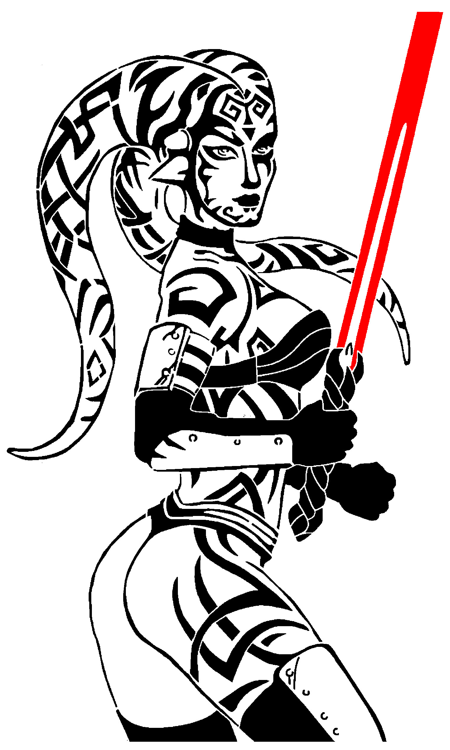 Darth Talon stencil 3