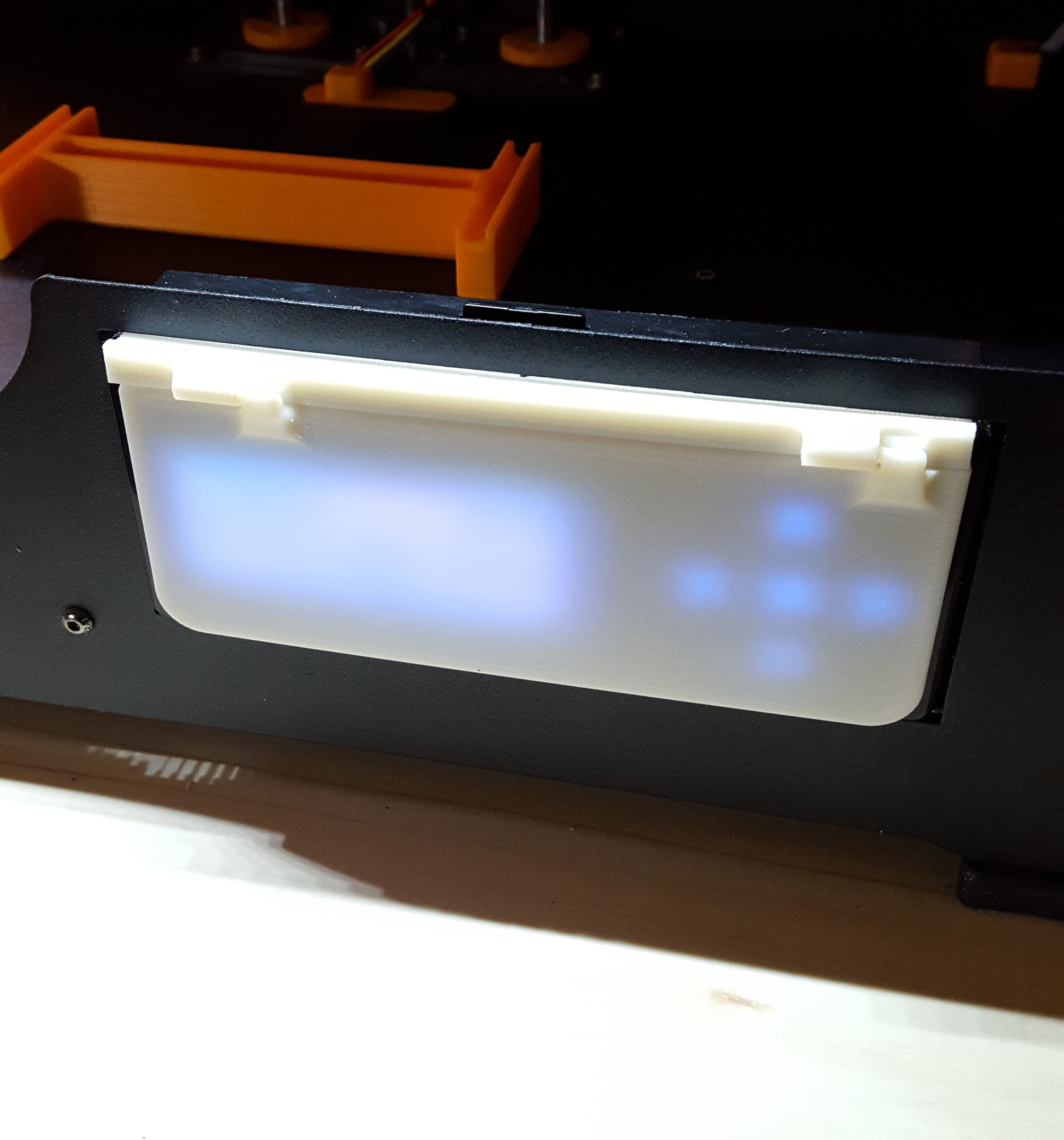 Qidi Tech / Flashforge Creator Pro Hinged LCD Night Shade Cover / LCD Hide
