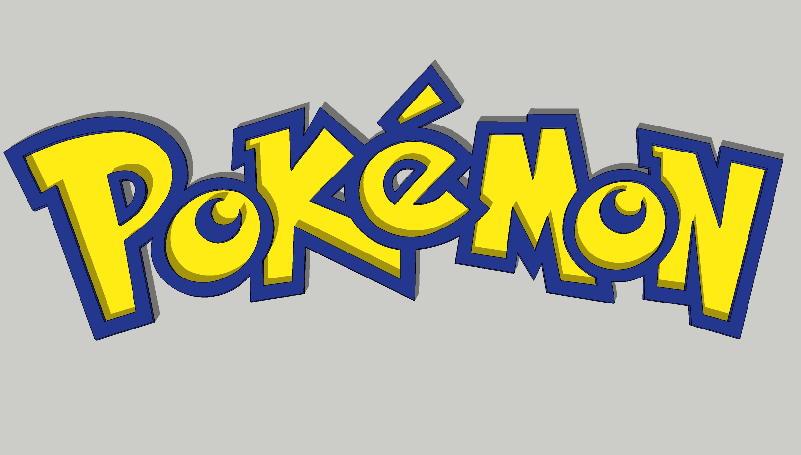 Pokémon Logo 3D