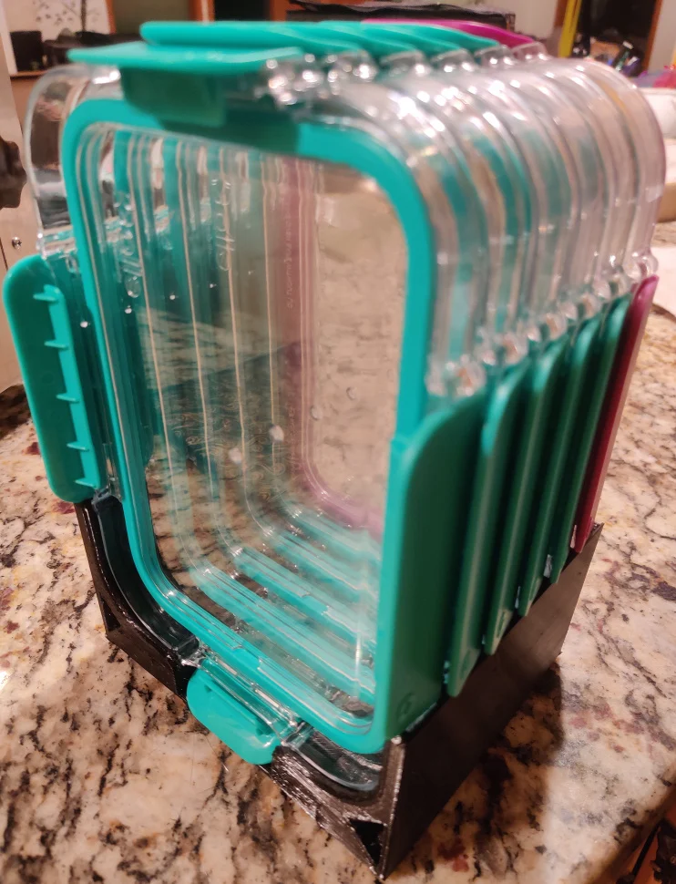 Lid Storage for Ello Duraglass 3.4 cup Food Storage Containers