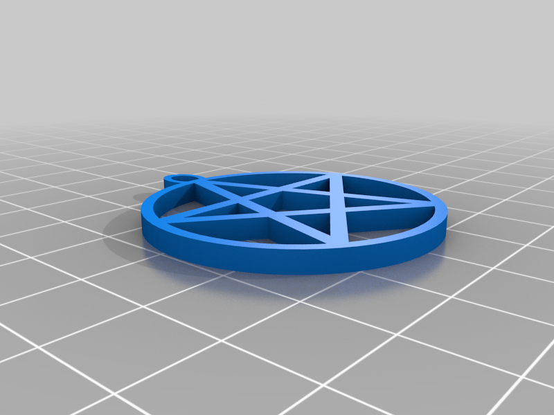 4cm Pentagram Earring