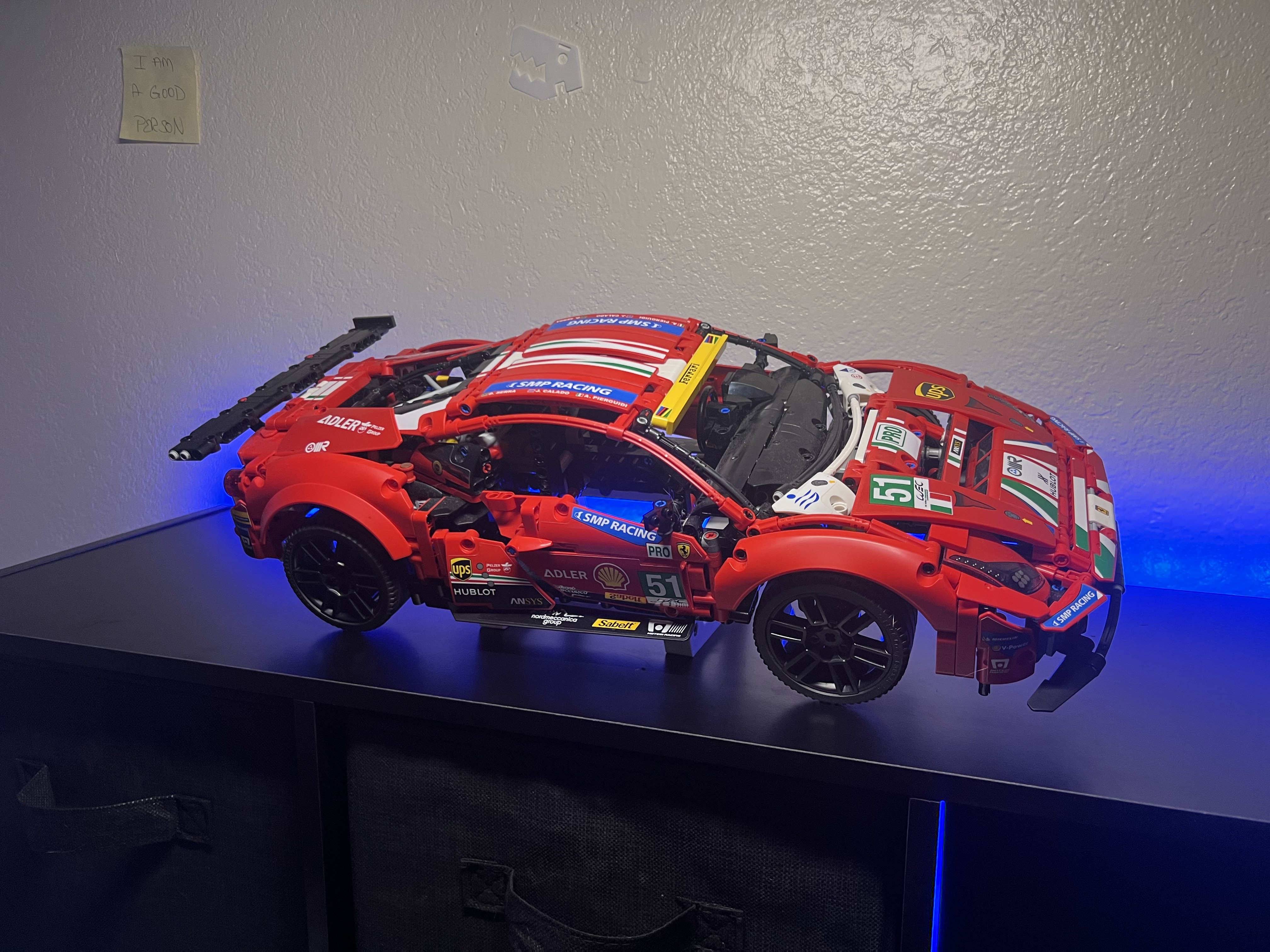 Lego Ferrari 488 GTE AF Corse Angled Stand