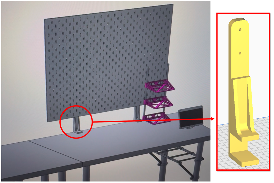 Skadis table holder