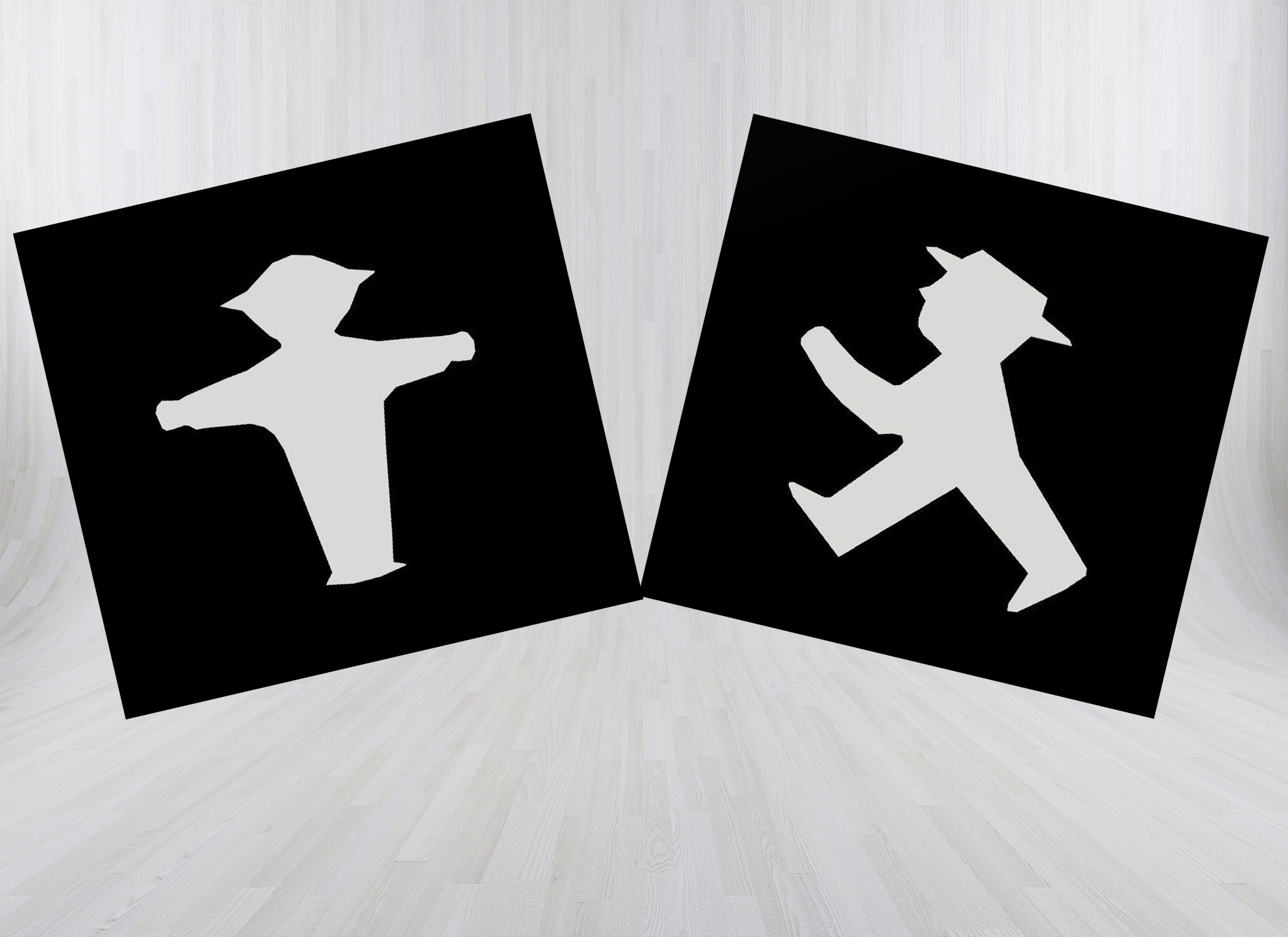 Ampelmännchen Platte /  Traffic Light Figure Plate