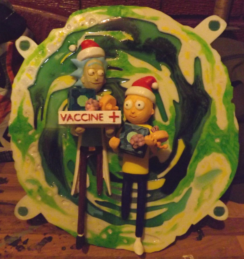 Rick and Morty Christmas portal