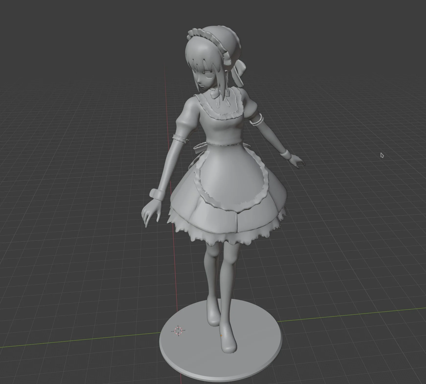 Anime maid - less kinky version