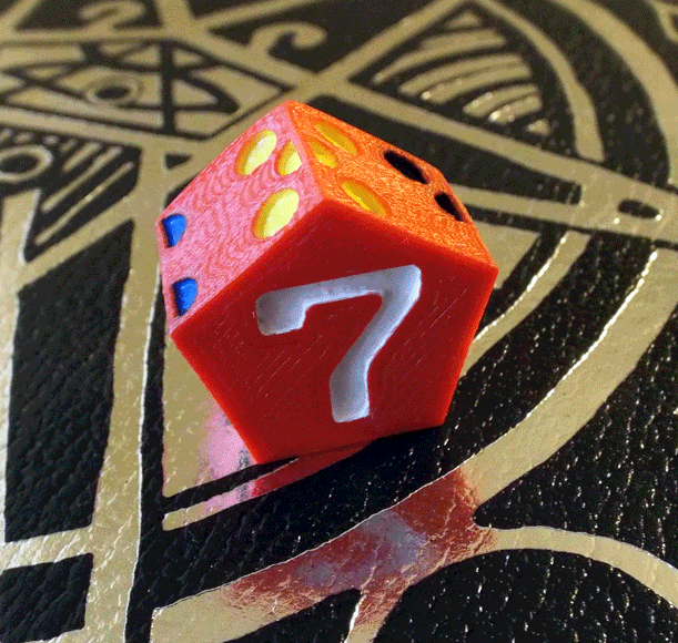 Seven Sided Die - d7 Heptagon