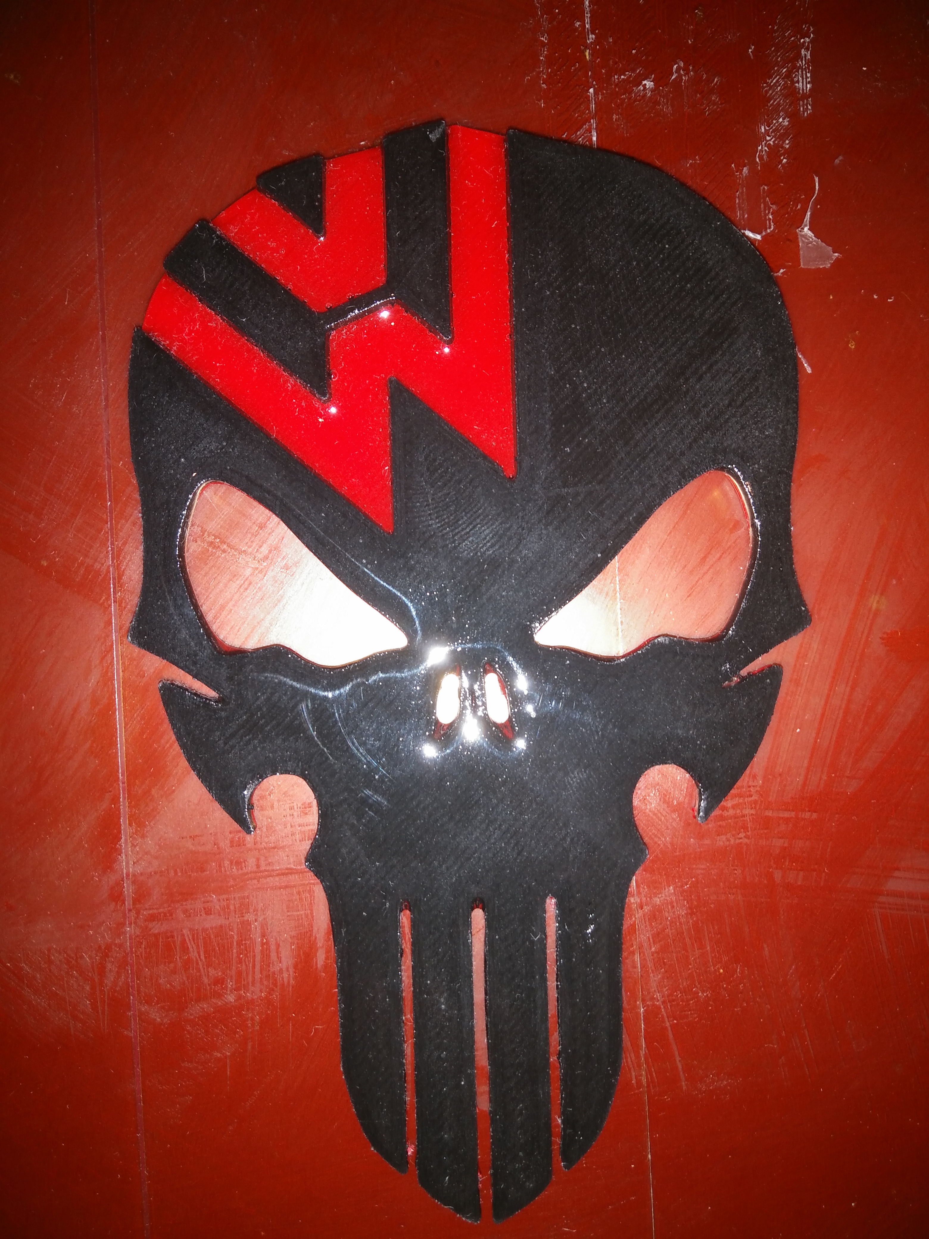 VW Punisher Skull with base
