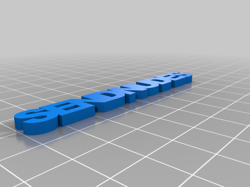 Simple Send Nudes Sign