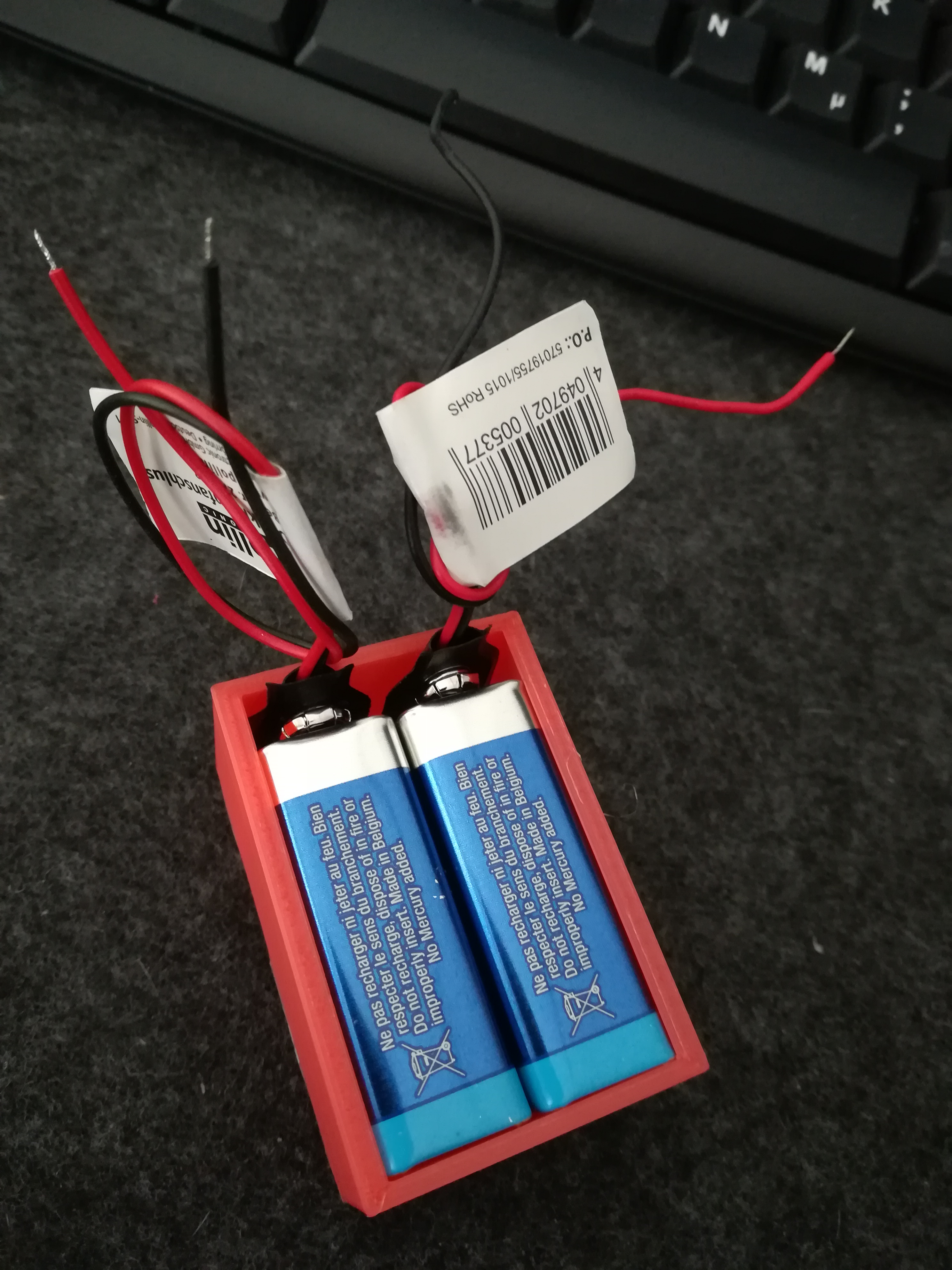Batterie box / housing / case 2 x 9V (double)