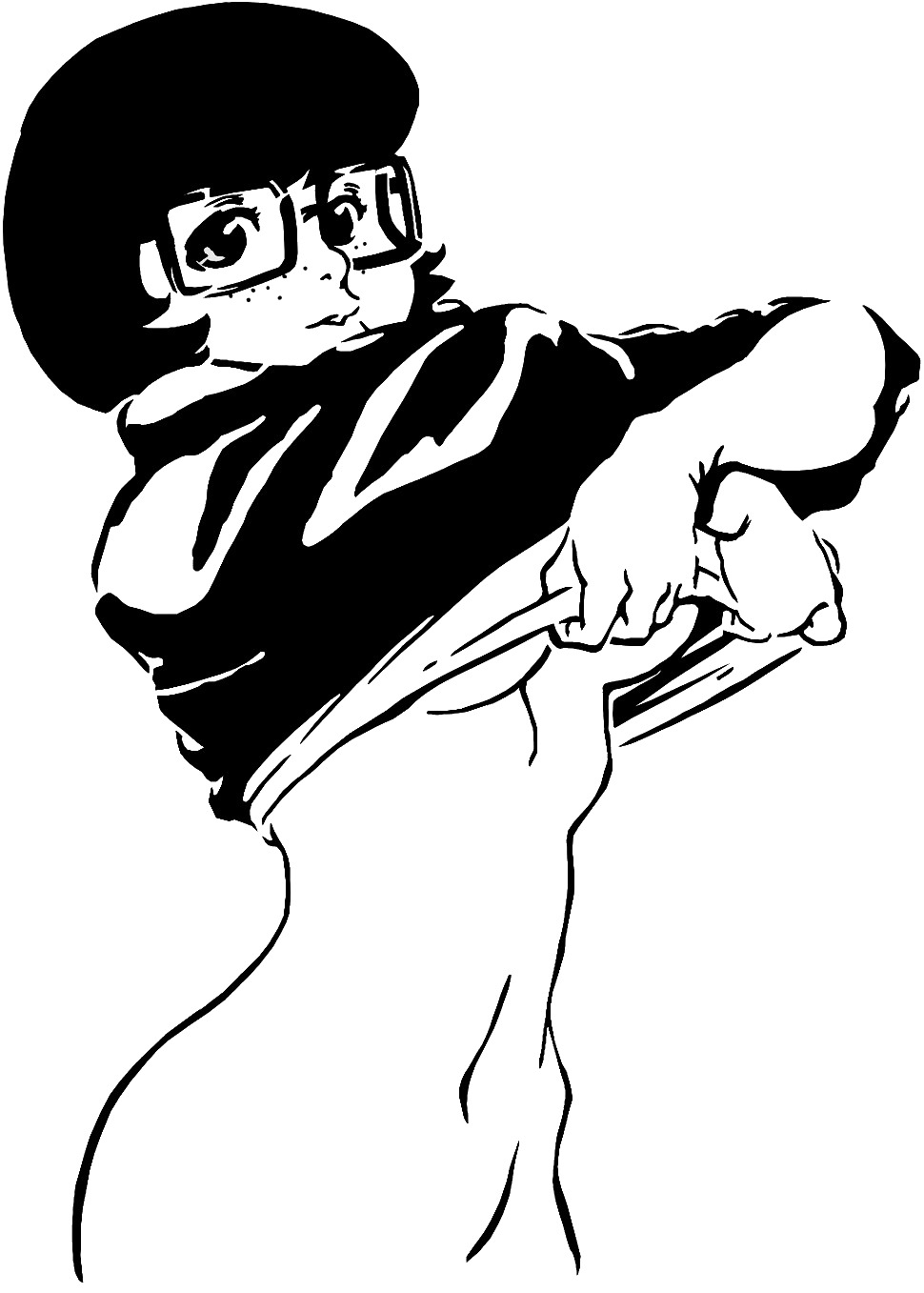 Velma Dinkley stencil
