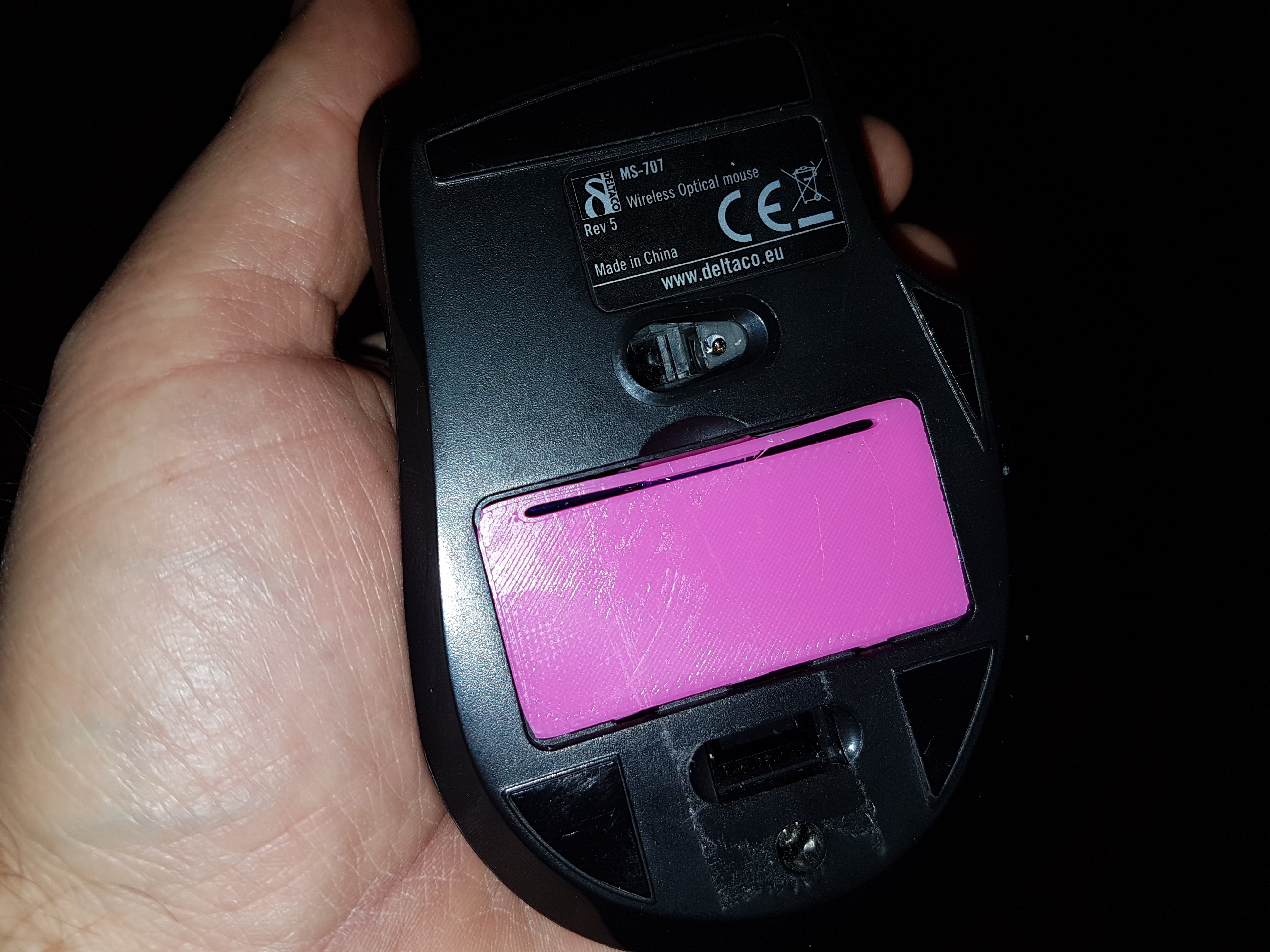 Deltaco mouse MS-707 battery door cap