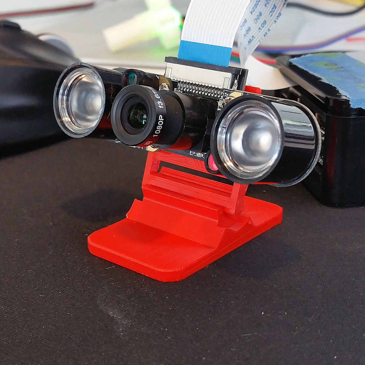 Tilt-Adjustable Raspberry Pi Camera Mount