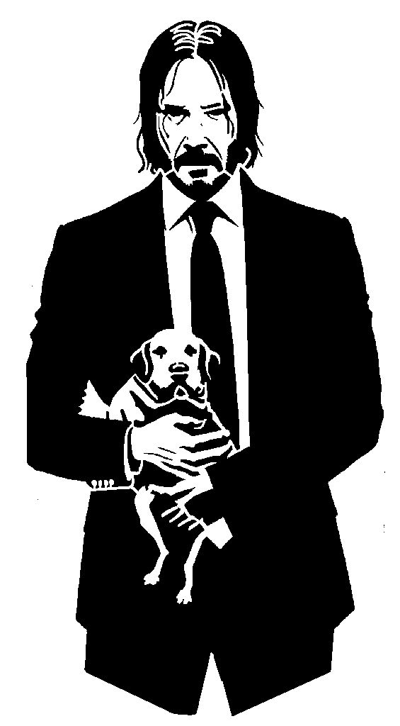 John Wick stencil 7