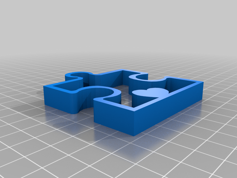 Autism Puzzle Keychain