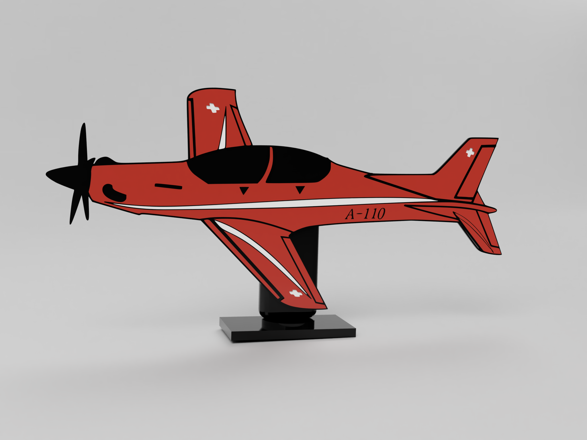 **Pilatus PC-21 Desk Model with Stand**