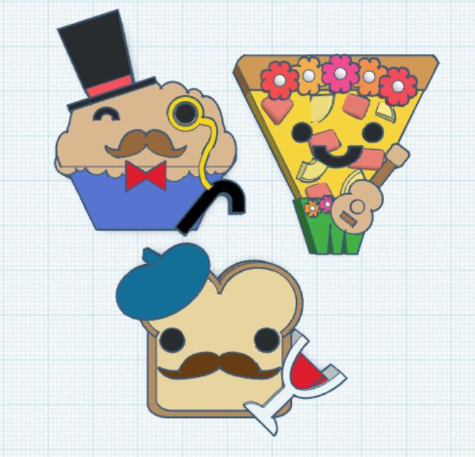 Food Pun Key Chains and Magnets