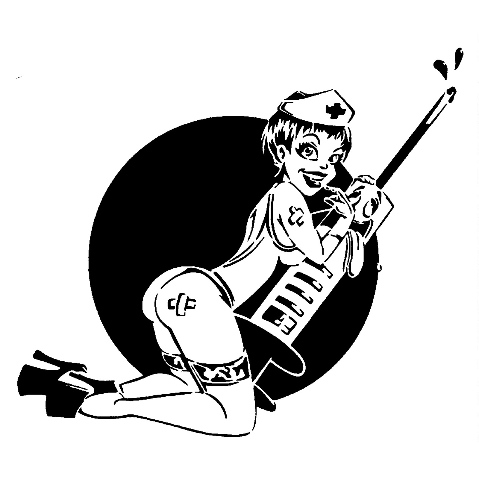 Nurse stencil 6