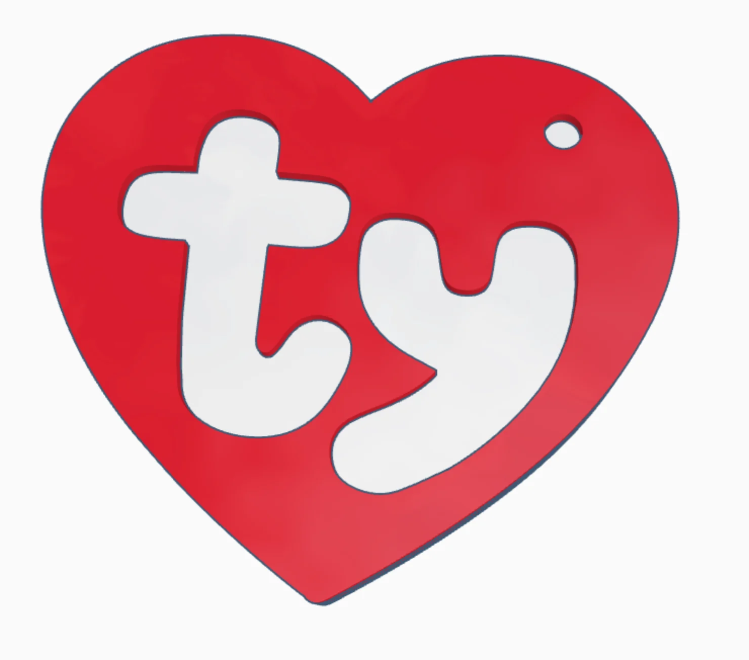 Ty Beanie Baby Heart Pet Tag
