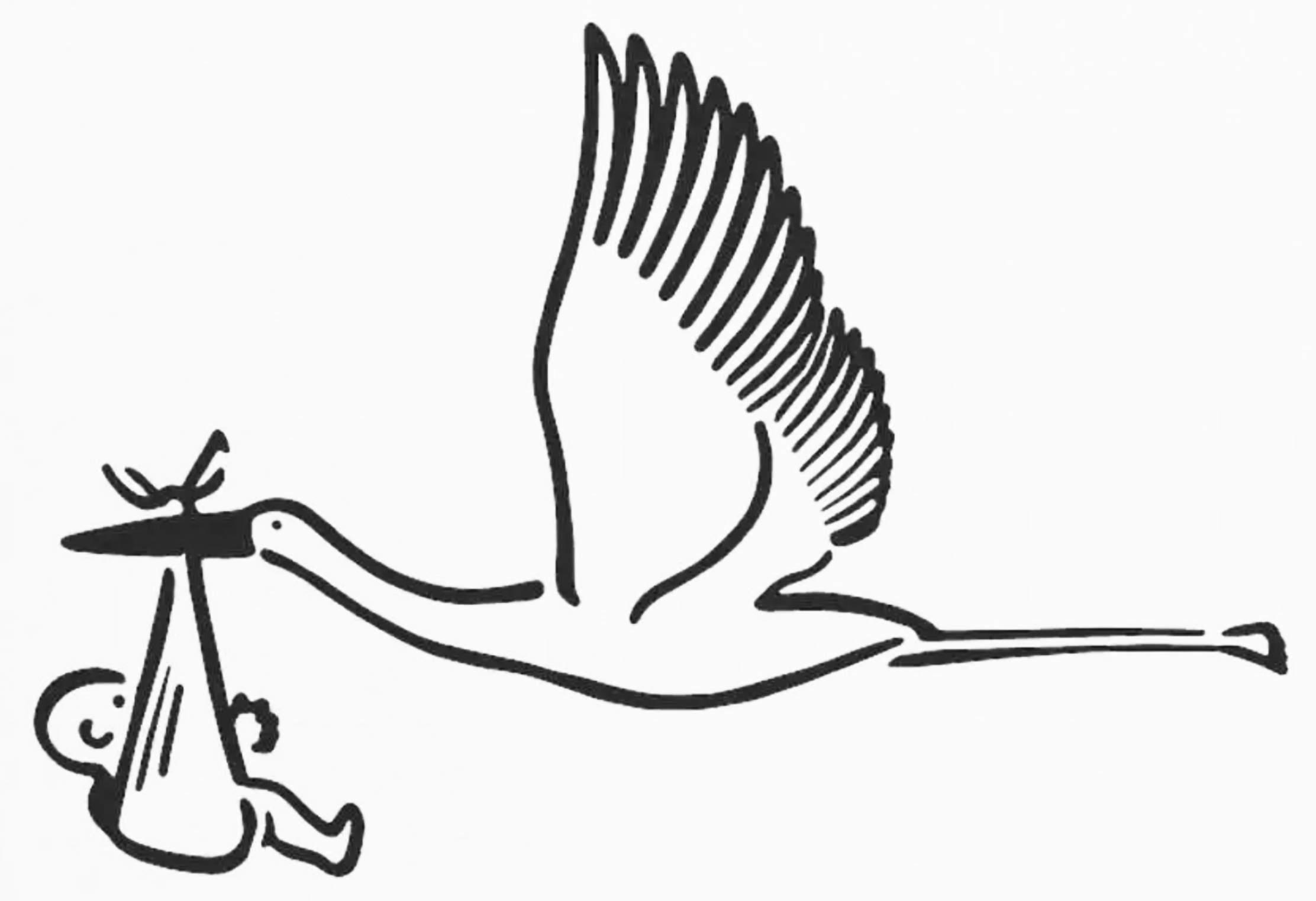Stork stencil