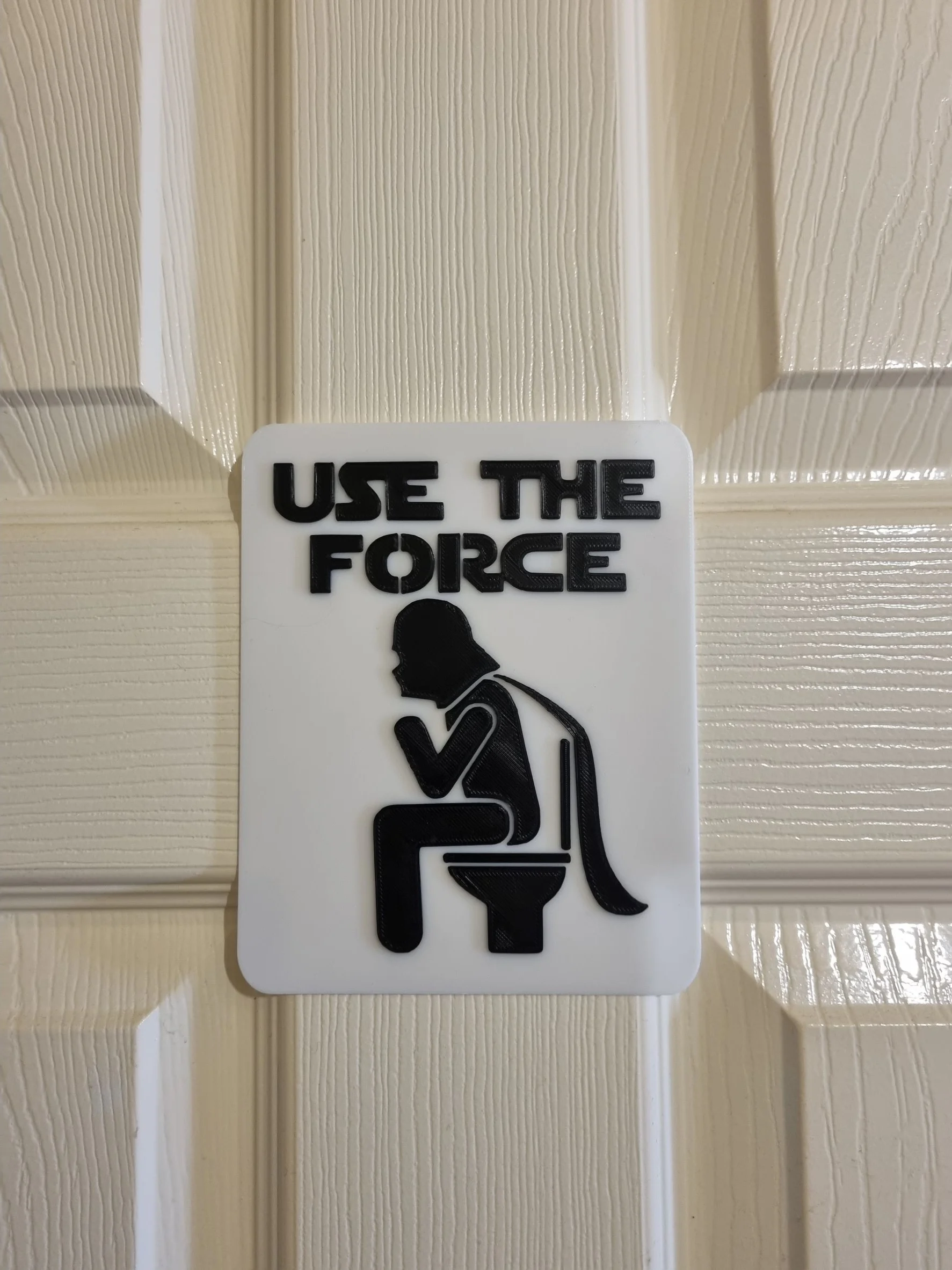 Use The Force Door Plaque