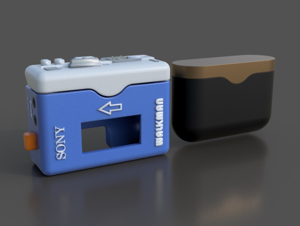 Sony Walkman Case For Sony WF-1000XM3 Earbuds