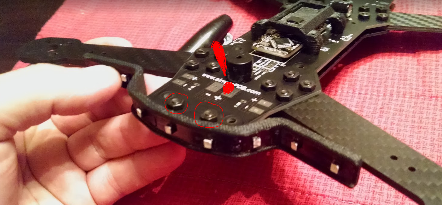 Rear LED bumper for ZMR quadcopter