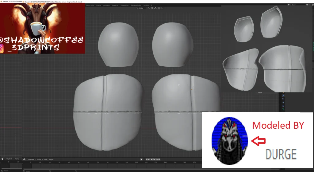 Bo Katan Shoulder And Thigh pads