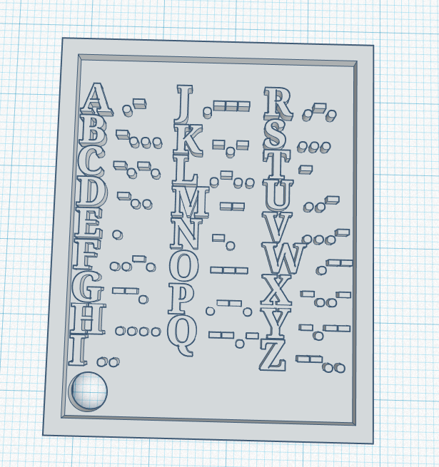 Morse code keychain